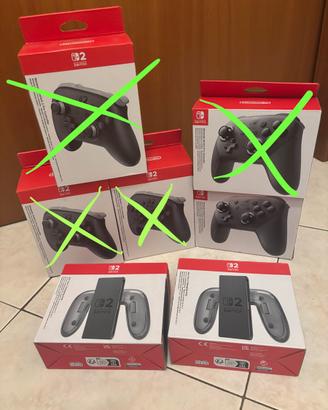 Controller nintendo scatole chiuse,prezzo trattabi