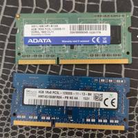 RAM DDR3 2x 4GB (8GB Totali) PC3L-12800 1600Mhz
