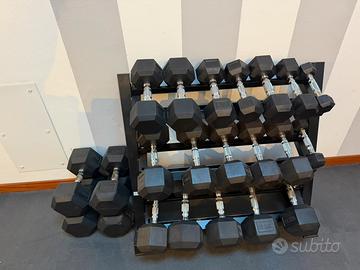 Manubri da 2,5kg fino a 27,5kg (step 2,5kg)