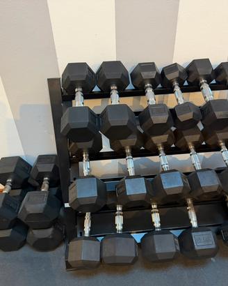 Manubri da 2,5kg fino a 27,5kg (step 2,5kg)