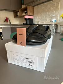 Miu Miu Mocassini Neri in pelle di vitello N 38