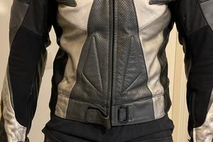 Tuta divisibile  in pelle moto