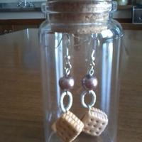 Orecchini-portachiavi in fimo e anelli(NUOVI)