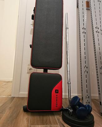 Set attrezzi palestra da casa