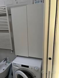 Mobiletto lavatrice bianco