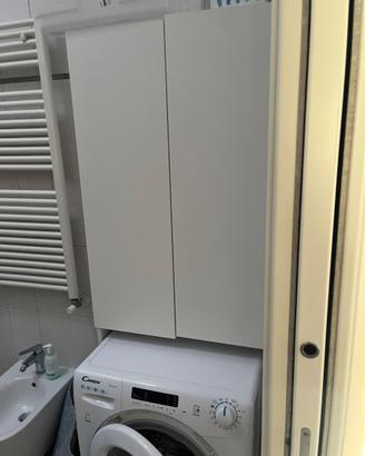 Mobiletto lavatrice bianco