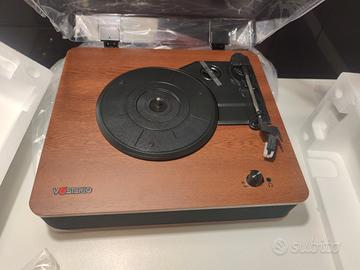 giradischi bluetooth con casse e radio