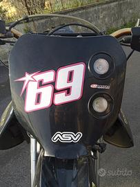 porta numero/mascherina motocross 