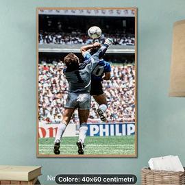 DIPINTOSU TELA “LA MANO DI DIO” MARADONA