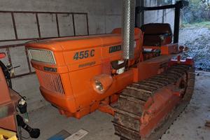 Trattore a cingoli Fiat con sollevatore e botte