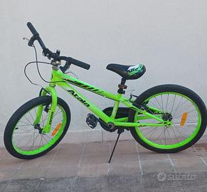 Bicicletta Atala per bambini 20" colore verde fluo