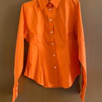 Camicia sartoriale arancione 100% cotone