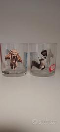 2 bicchieri personaggi ERA GLACIALE (identici)