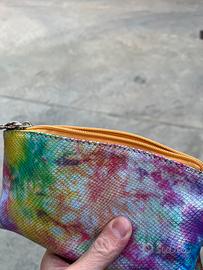 Nuova Trousse Arcobaleno in pelle effetto pitone