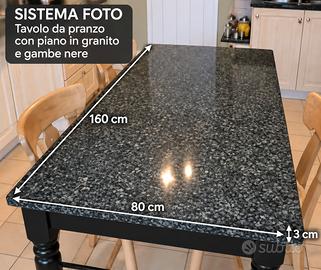 Tavolo in marmo - granito 