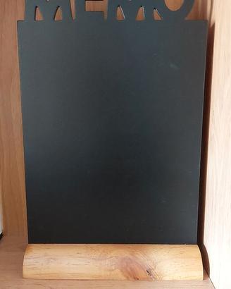 Lavagna da tavolo Memo con base in legno