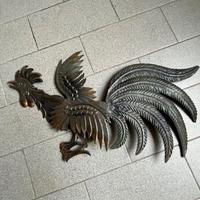 Gallo in ferro battuto artigianale 