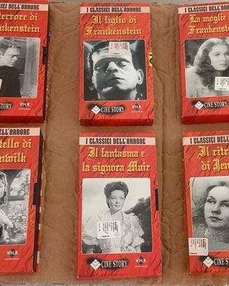 6 VHS I Classici dell'Orrore