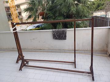 appendiabiti stend in legno vintage 