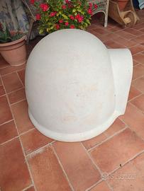 Cuccia Per Cani A Igloo - Misura Media - Colore Tortora - 65x50 Cm - Rifugio Esterno Per Animali - Foto 5