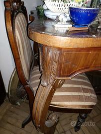 Scrivania in noce metà 1800