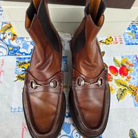 Stivaletti horsebit Gucci pelle