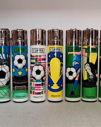 accendini Clipper set Football Club + Eiknarf