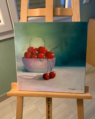 Quadro olio su tela 40x40 - “Rosse emozioni”