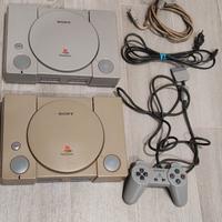 Coppia PlayStation 1 + joypad + cavi