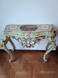 Comò e specchiera in stile veneziano 
