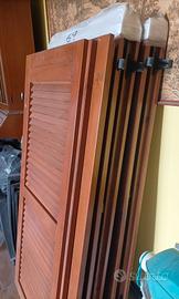 n 3 coppie persiane in legno marroni 