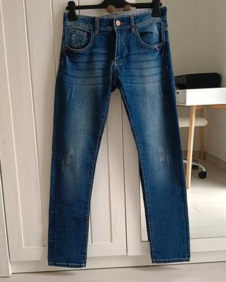 OVS Jeans Blu Scuro Ragazzo 13-14 Anni Nuovi