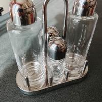 Alessi porta condimenti olio aceto sale pepe