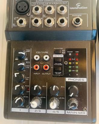 Mixer 5 canali no fx