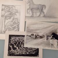 LOTTO DI 21 INCISIONI E DISEGNI ANNI “50/60 /205