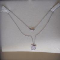 Girocollo Uno-A-Erre in oro bianco e brillanti