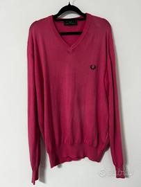 Maglione fred perry L cotone rosa jersey