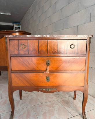 Elegante Mobile Stile Luigi XV - piano in marmo