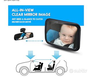 specchio cortesia auto  per bambini neonati