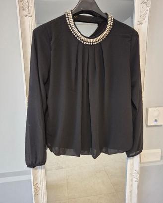 camicia elegante nera
