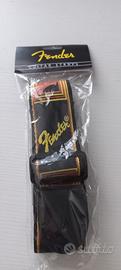 tracolla per chitarra nuova con scritta Fender 