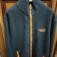 superdry felpa uomo zip senza cappuccio ottime con