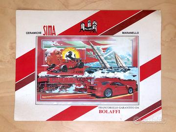 Francobollo Ferrari certificato Bolaffi