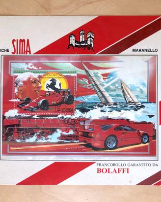 Francobollo Ferrari certificato Bolaffi