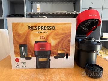 Macchina caffe nespresso vertuo pop rossa