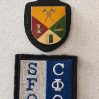 Patch e distintivo, militari della SFOR