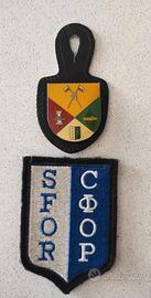 Patch e distintivo, militari della SFOR