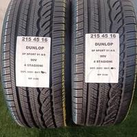 2 GOMME 215 45 16 DUNLOP 4 STAGIONI RIF3120
