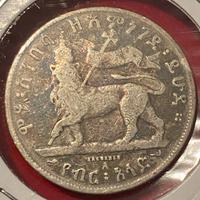 1/4 Birr Etiopia Re Menelik II 1887/A