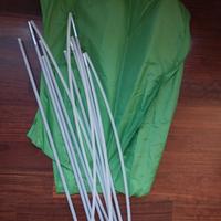 Tenda verde per letto bimbi 